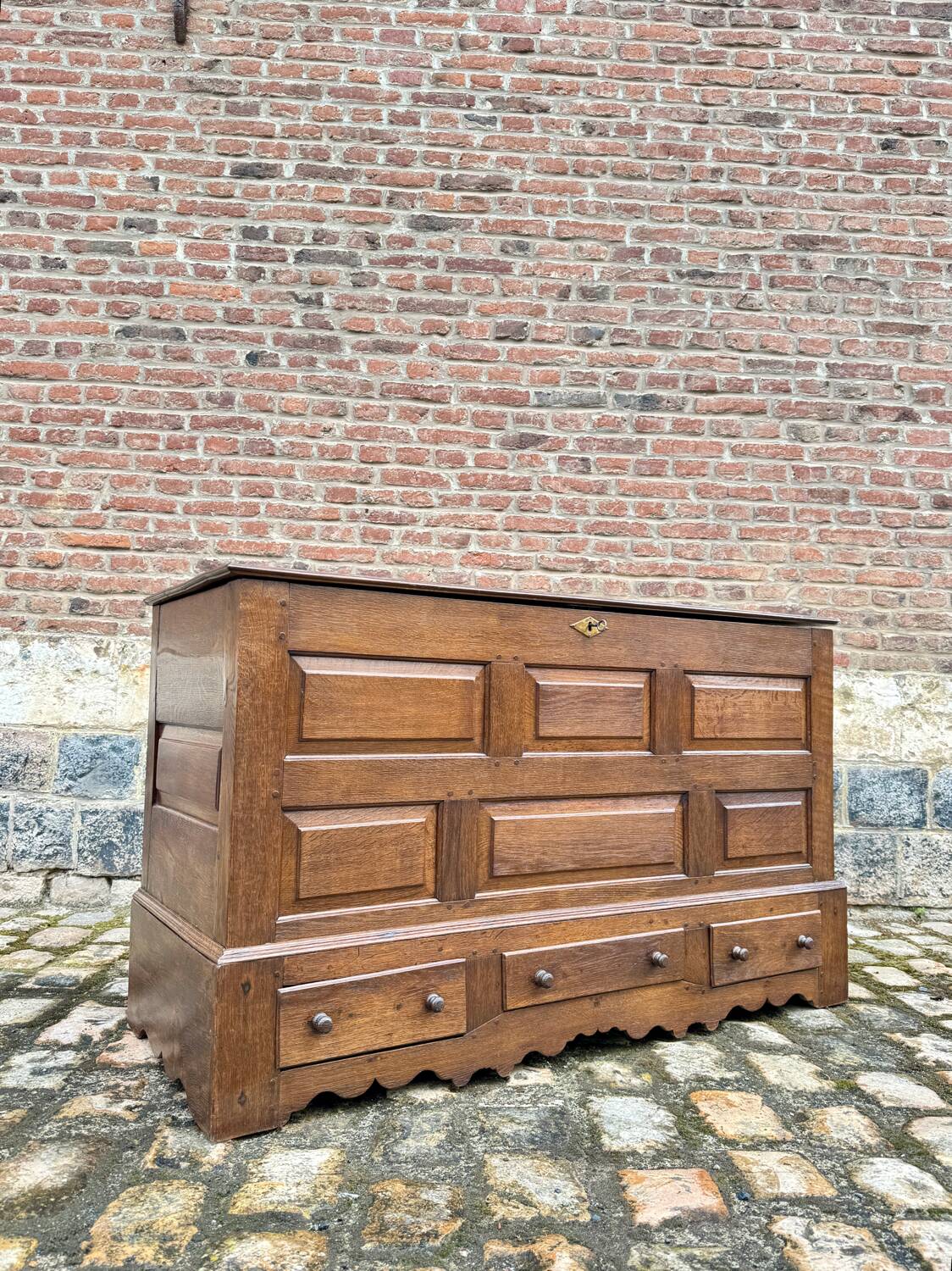 Oak Chest Louis XIV Style XIX Eme Century
