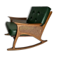 Mid-Century Modern Cane Rocking Chair, 1950s