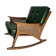 Mid-Century Modern Cane Rocking Chair, 1950s