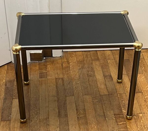 Tables gigogne Orsenigo Italie - verre transparent et verre fumé