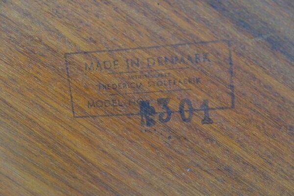 Table basse en teck modèle 301 par Børge Mogensen pour Fredericia, années 1960