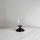 Small footed cracked glass bowl