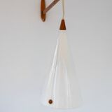 Mid-century Swedish wall lamp in teak by Uno and Östen Kristiansson for Luxus, 1960s