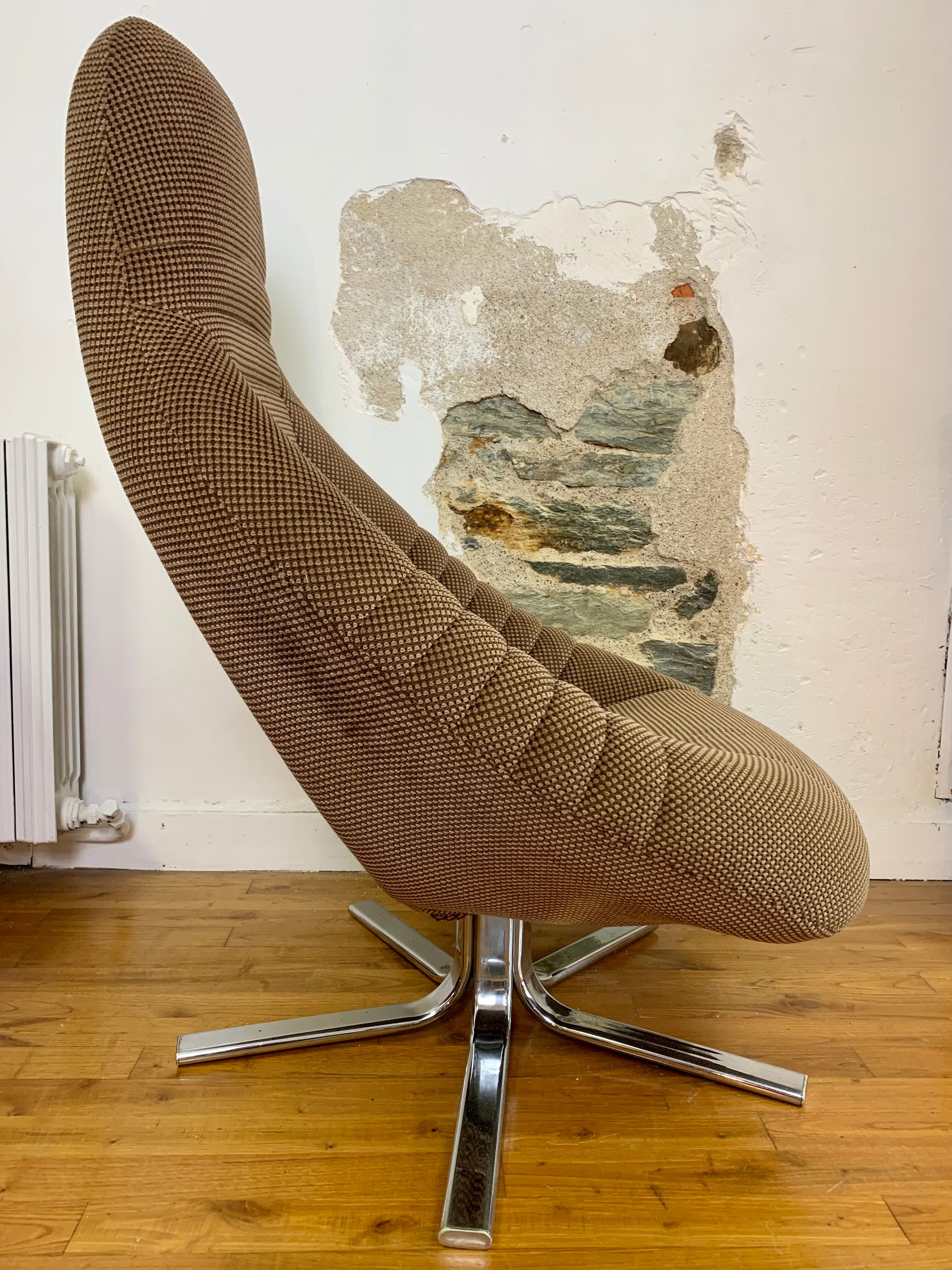 Velvet bucket chair - Mod'plastia