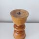 Set of 4 Scandinavian turned wooden candle holders