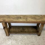 Old solid oak workbench
