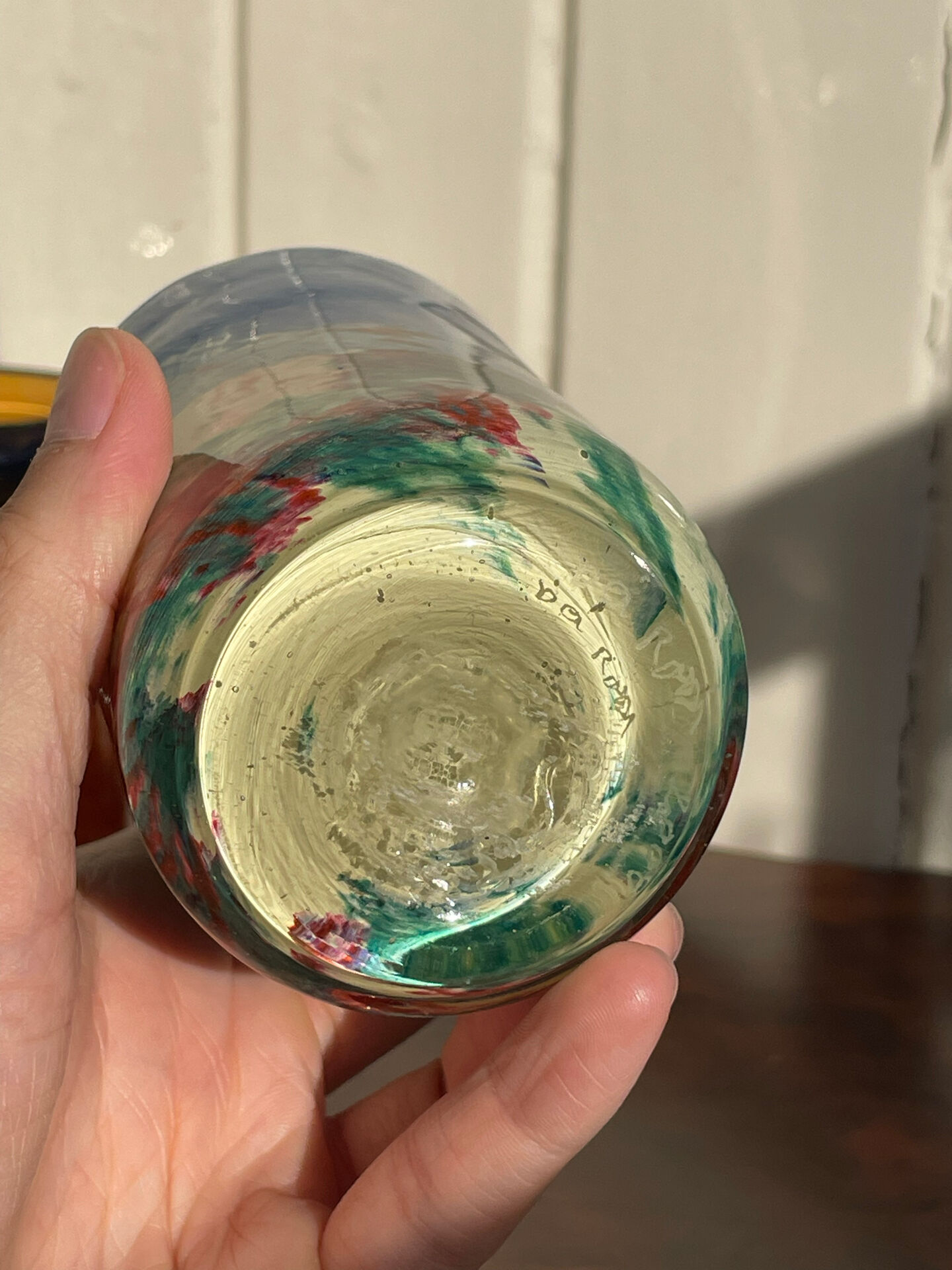 Da’ Rossi 2008 pair of artisanal handblown glass tumblers