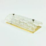 Mid Century Scandinavian Glass & Brass Wall Light by Carl Fagerlund, 1960s