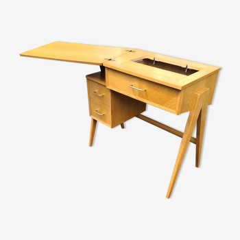 Scandinavian vintage desk 1960 (Singer sewing machine)