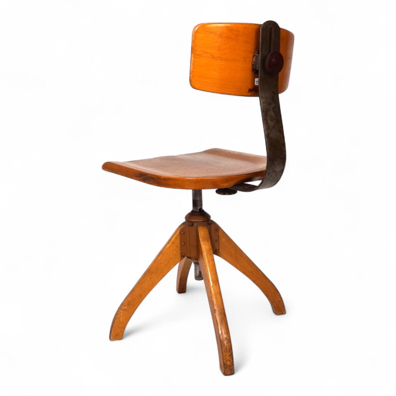 Ama Elastic office chair, Bauhaus style, 1950