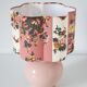 Vintage table lamp in powder pink ceramic – Unique edition