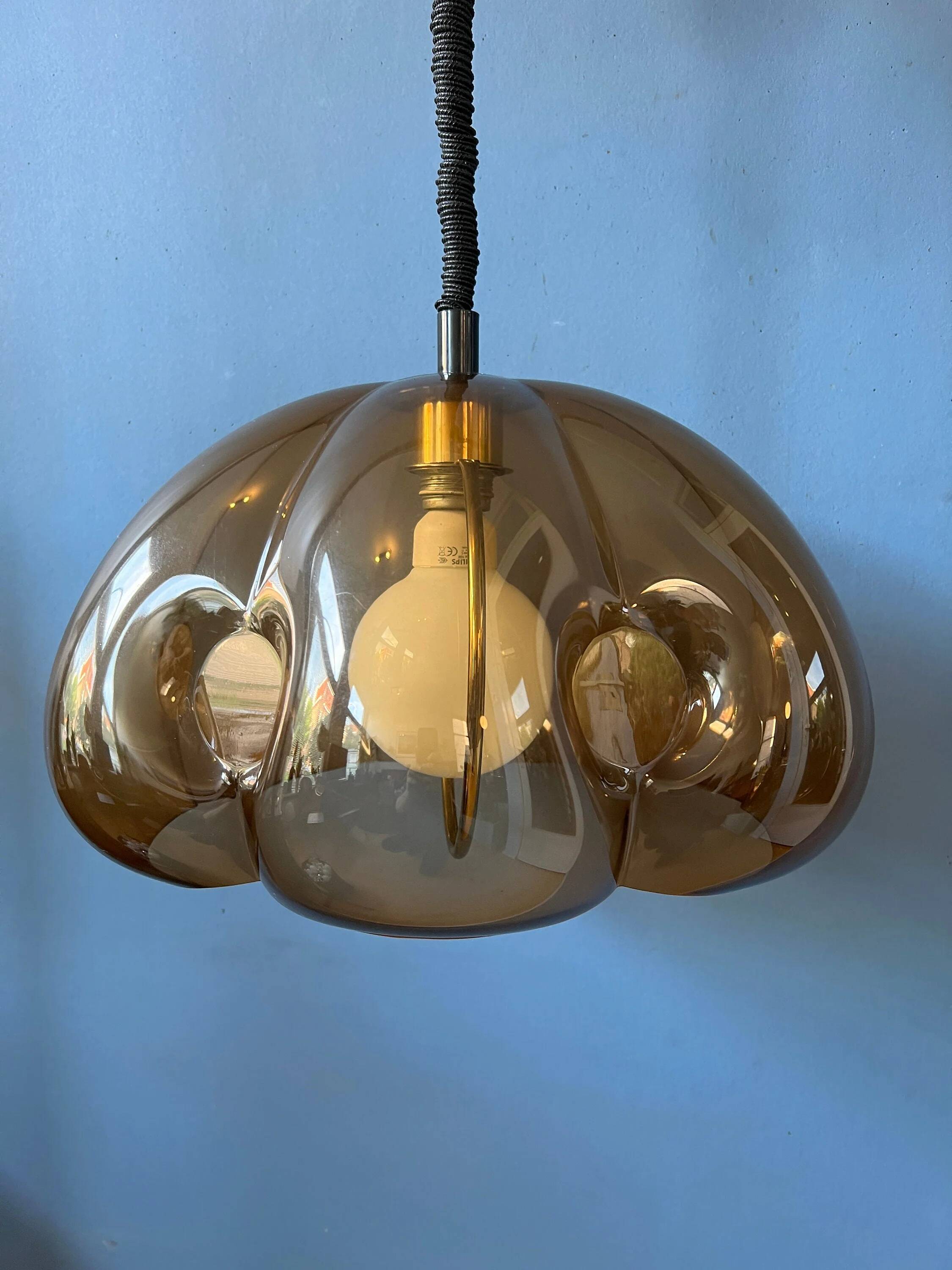 Vintage Space Age Herda suspension | mid-century lamp | 70s retro lighting