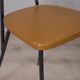 SET OF 6 VINTAGE 1960S METAL AND LEATHER CHAIRS, ITALIAN DESIGN