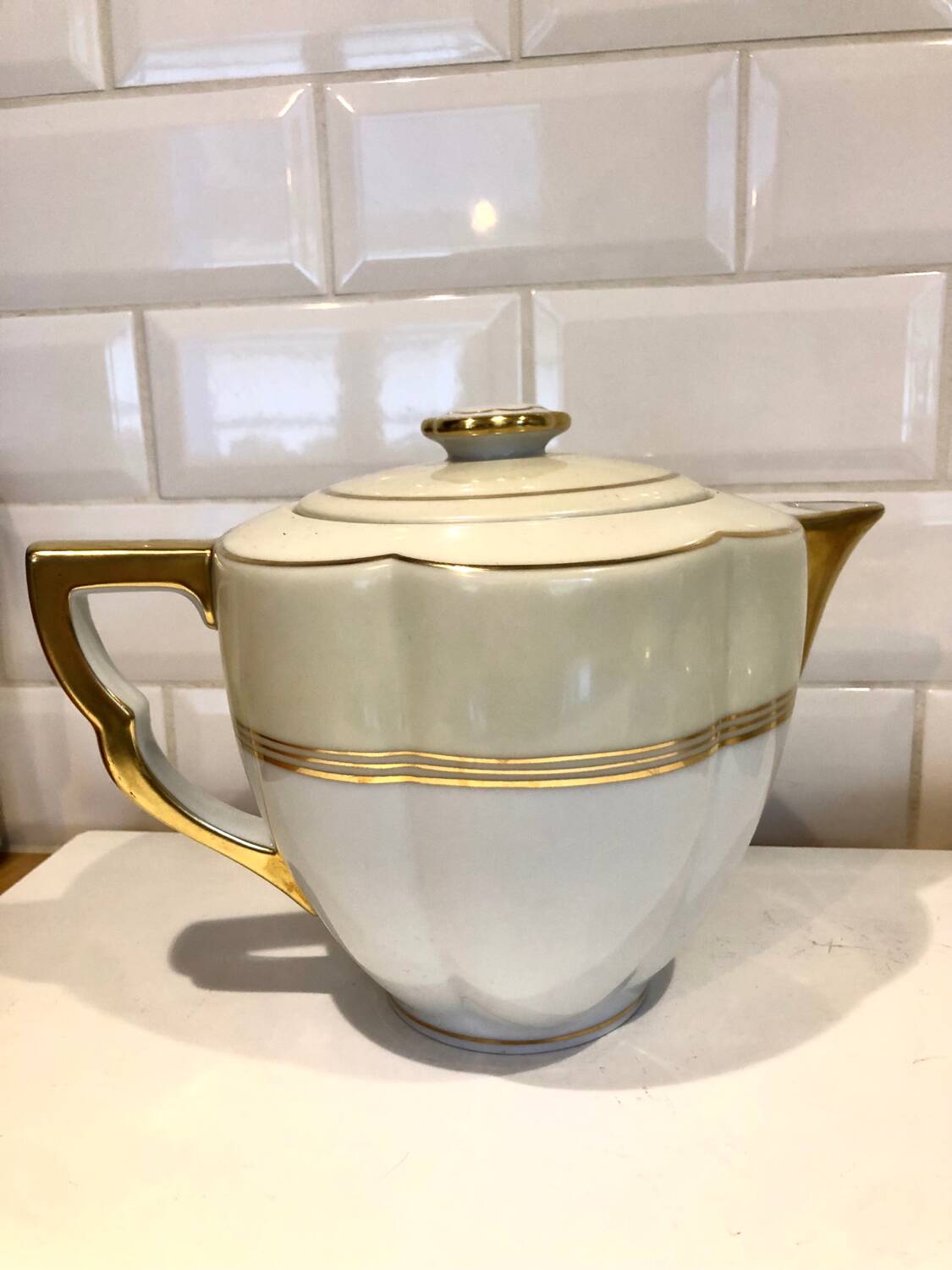 Charles Ahrenfeldt 3-piece art deco coffee service - Limoges