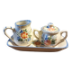 Ceramic dinette - Sugar bowl, creamer, dish set.