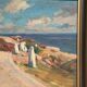 Original Swedish Oil on Canvas – “The Way” by Aksel G Knůdsen – Signed, Vintage & Framed – 52 x 45 cm (24" x 20")