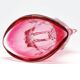 Mid-century modern vase, glass, designed by J. Hospodka, Czechoslovakia, 1960s
