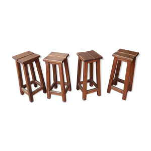 4 tabourets style montagnard