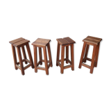 4 pine mountain style stools