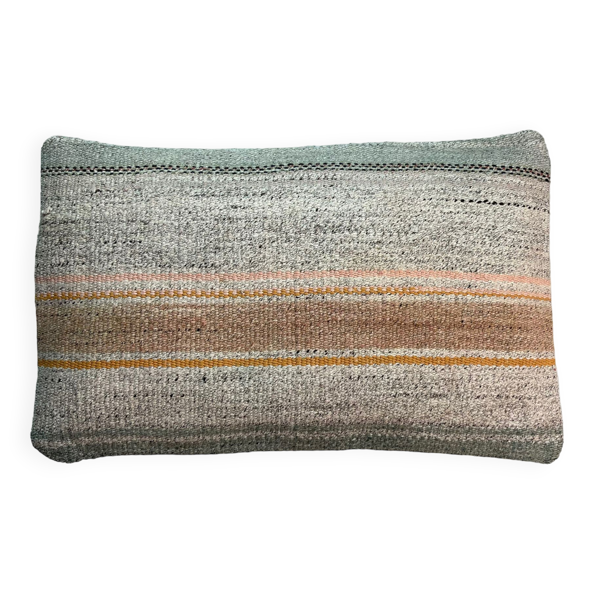 Vintage turkish kilim cushion cover, 30 x 50 cm