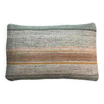 Vintage turkish kilim cushion cover, 30 x 50 cm
