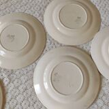 7 Old Longwy plates