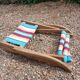 3 antique folding garden armchairs