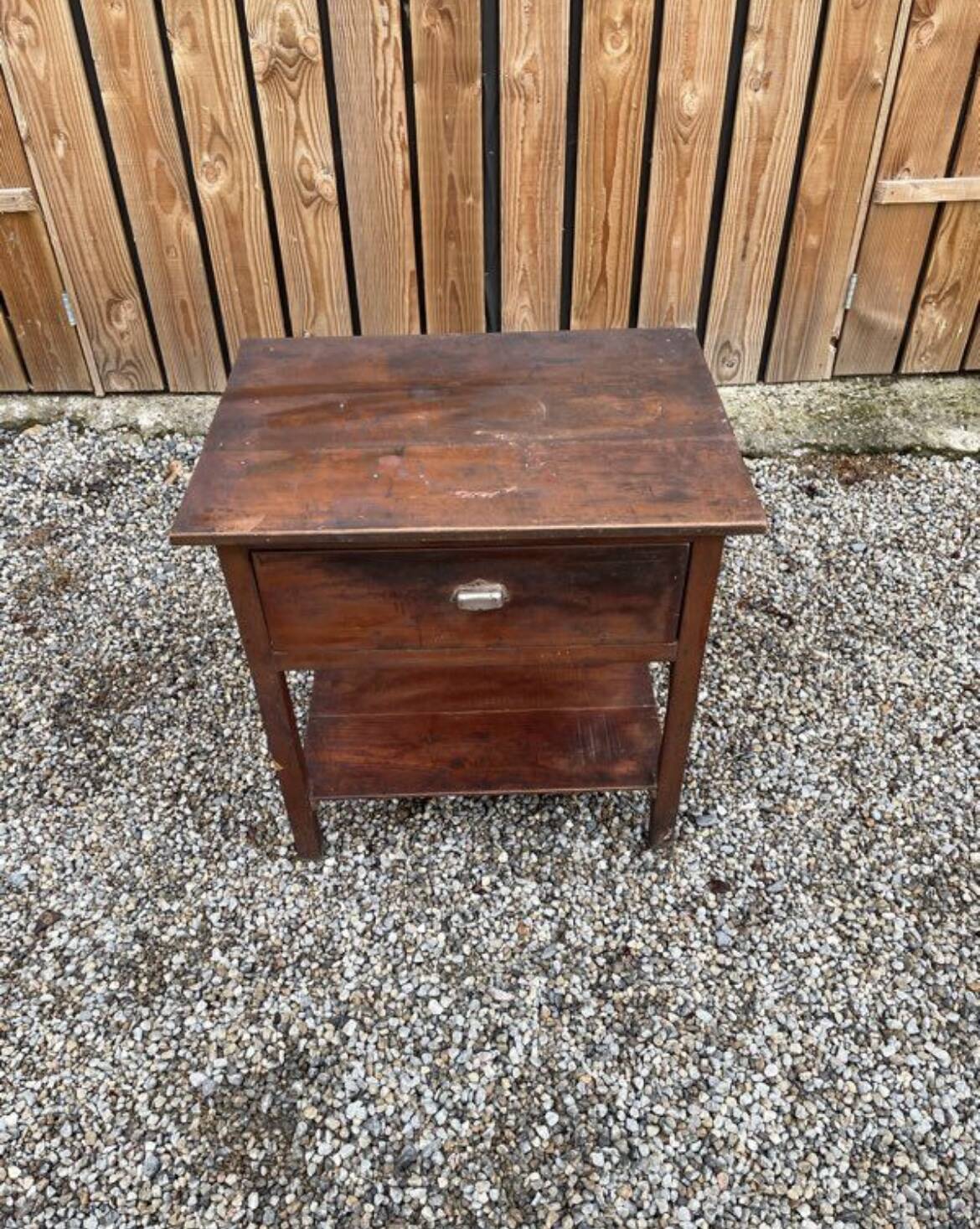 Small antique piece of furniture with its original patina.