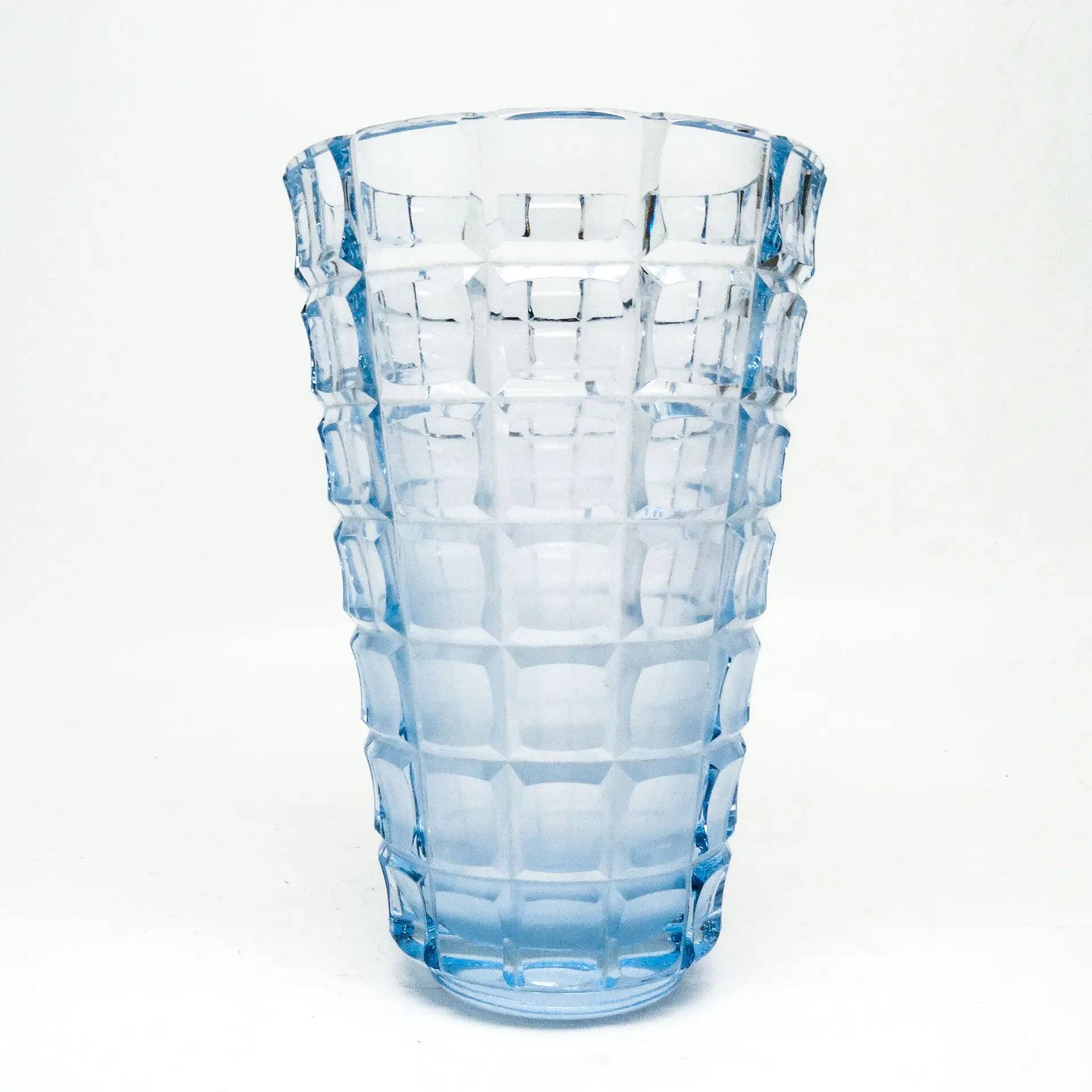 Vase Art Déco, cristal, Moser, Tchécoslovaquie, années 1930