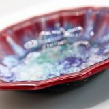 Morvan sandstone bowl with multicolored flames