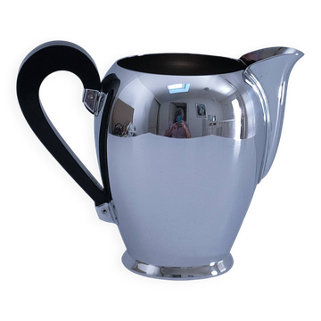 Pot à lait vintage modèle "bombé" en inox par Carlo Alessi