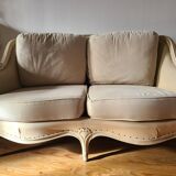 Louis XV style sofa and 2 armchairs
