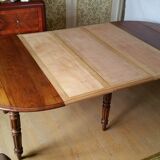 Round table cherry wood shutters, 6 feet, extendable 10/12 cutlery