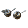 2 salières ou poivrières en forme de pomme.