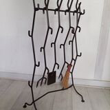 Brutalist fireplace mantel