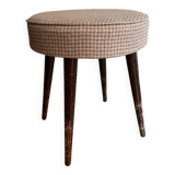 Wooden and wool stool