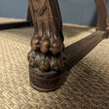 Pair of Renaissance style walnut armchairs