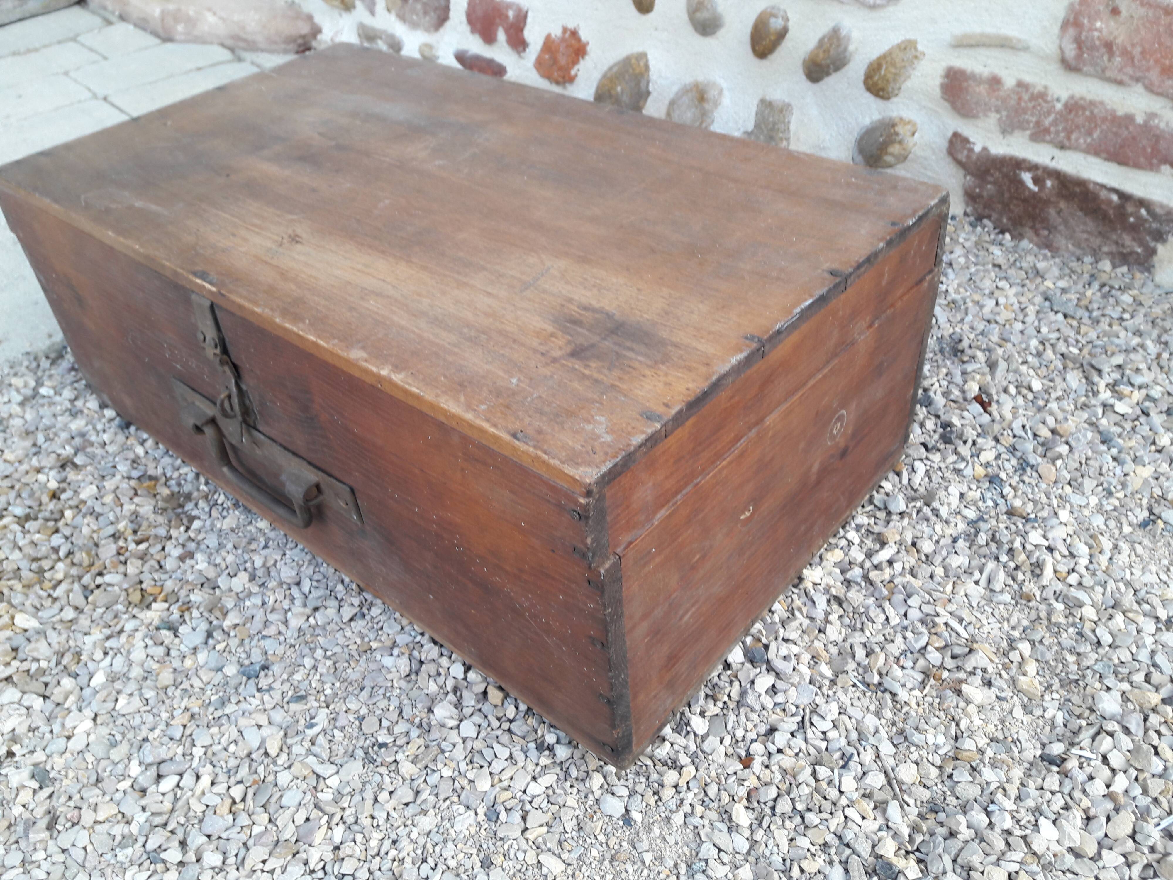 Wooden workshop chest