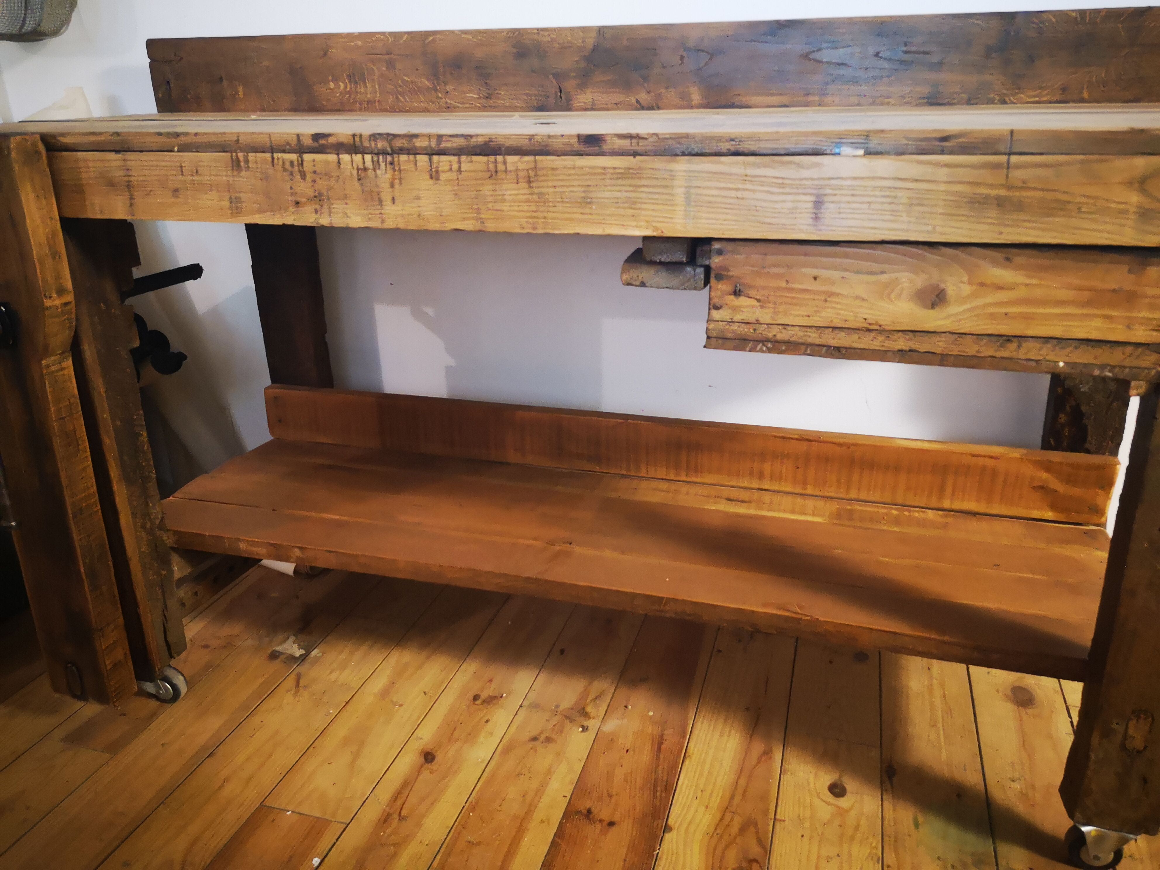 Restored carpenter workbench