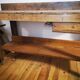 Restored carpenter workbench