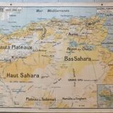 Vintage Vidal Lablache Algeria Tunisia No. 11 school map