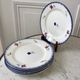Set of 6 dessert plates Digoin Sarreguemines, years 30-40