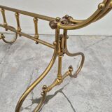 19th century brass rocking cradle from a castle