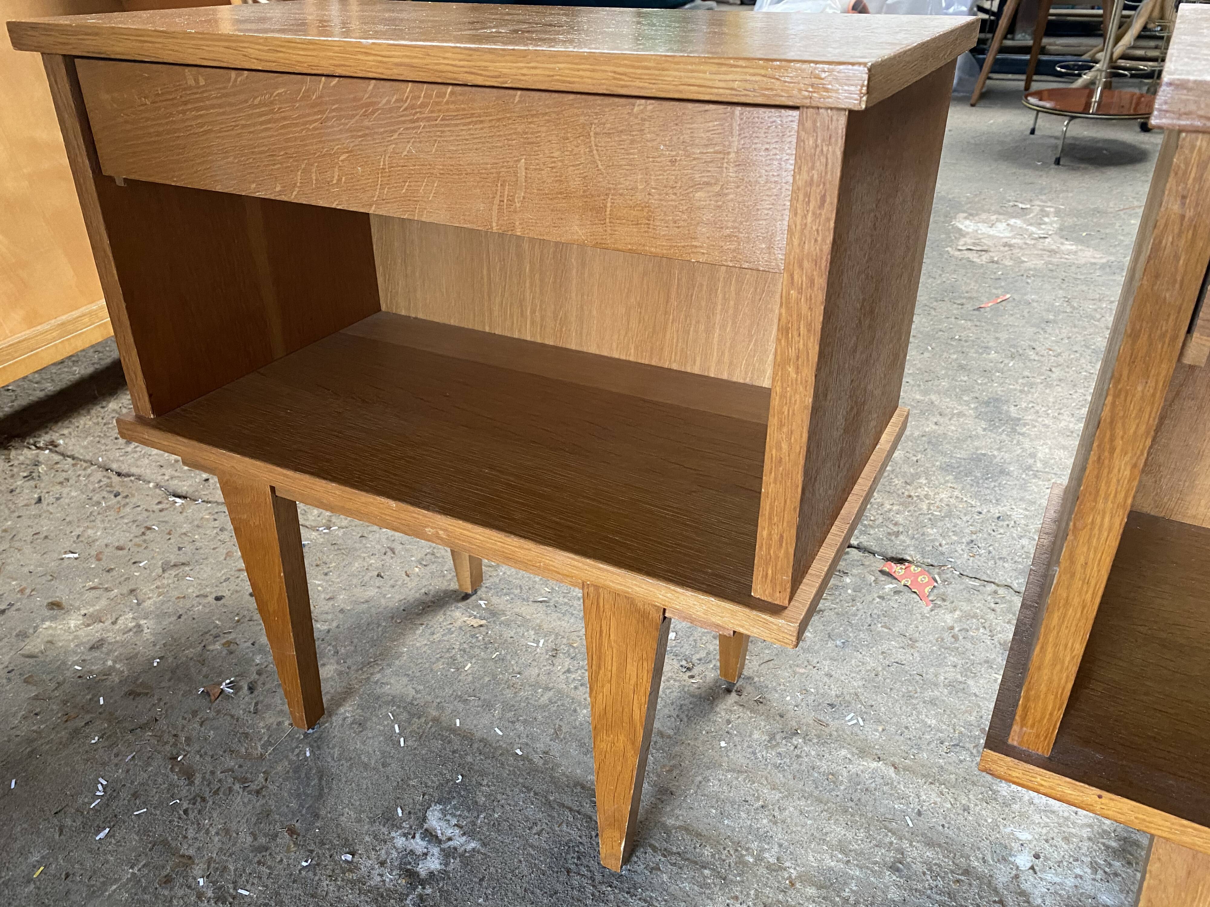 Pair of vintage bedside tables 60s