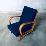 Mid-Century Modern Bentwood Lounge Chairs, Belgium, 1950s, Set of 2
