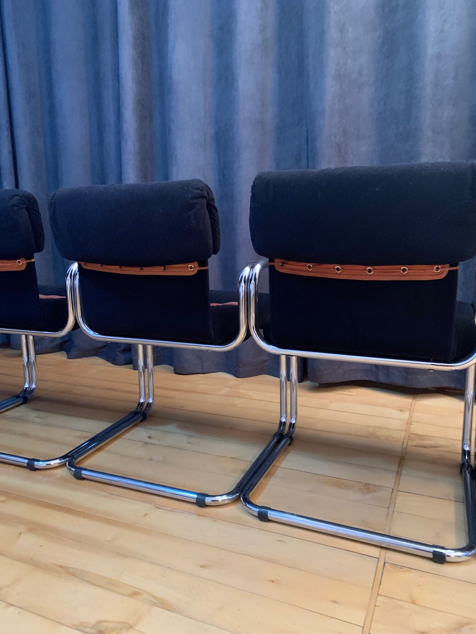 Set of six chairs by Guido Faleschini, i4 Mariani, Italy, 1970s