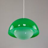 Italian Space Age Pendant in Brass and Acrylic Glass, 1970s