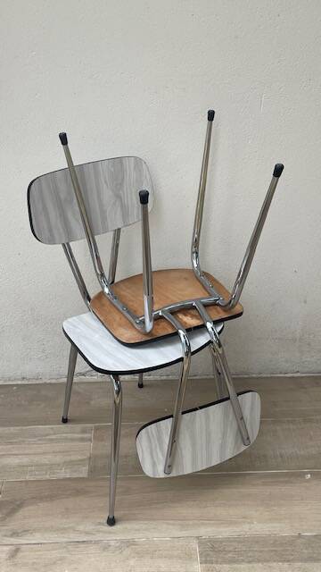 Pair of VINTAGE Formica CHAIRS