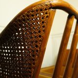 Rattan bench sofa and vintage canning