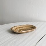 Empty pocket bowl, soap dish in marbled stone effect
